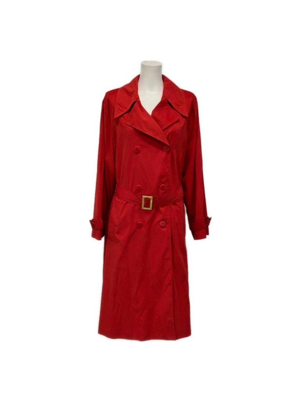 Celine Trench Coat M Red Long Sleeve Spring Fall 40